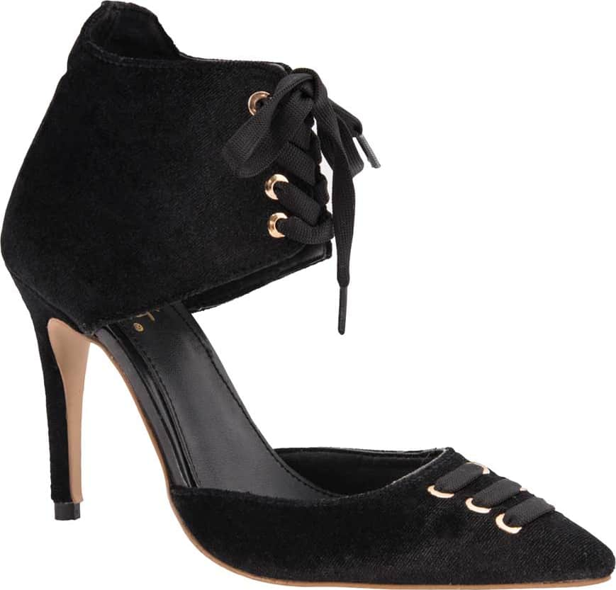 Yaeli Fashion 121 Women Black Heels