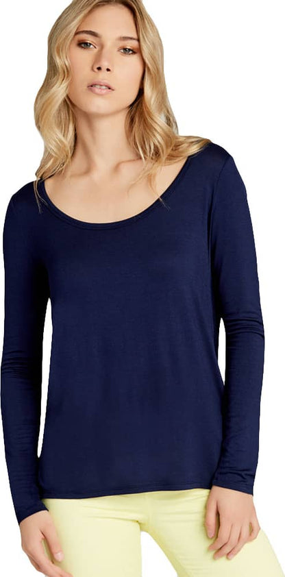 Holly Land HG78 Women Navy Blue Blouse