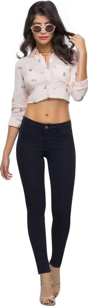 Atmosphere Dnm 0343 Women Black jeans casual