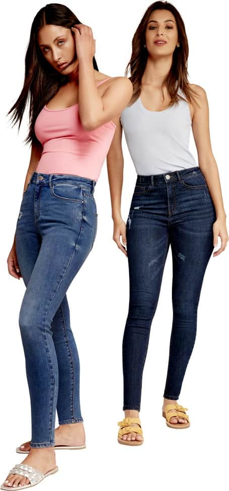 Atmosphere Dnm 7730 Women Indigo Blue jeans casual