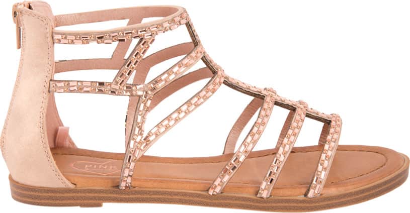 Pink By Price Shoes 3539 Women Rosegold Sandals