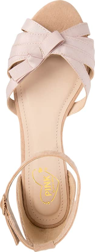 Pink By Price Shoes A17S Women Nude Sandals