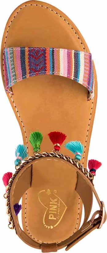 Pink By Price Shoes E60S Women Camel Sandals