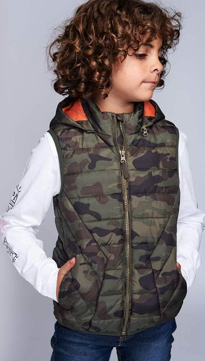 Kebo Kids 899N Boys' Olive Green vest