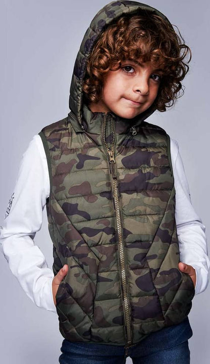 Kebo Kids 899N Boys' Olive Green vest