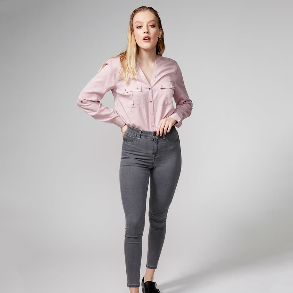Atmosphere Dnm 0343 Women Gray jeans casual