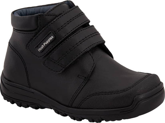 Hush Puppies1 0763 Boys' Black Boots Leather