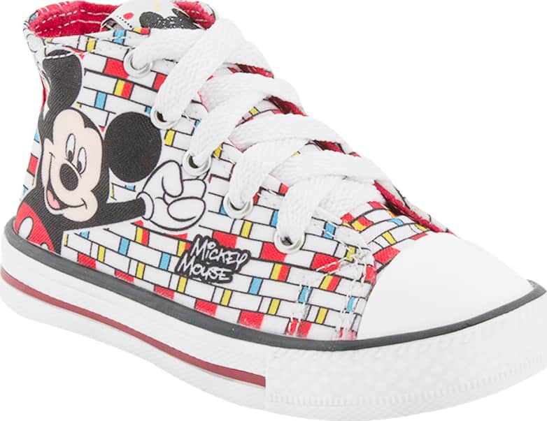 Mickey 0086 Boys' White Sneakers