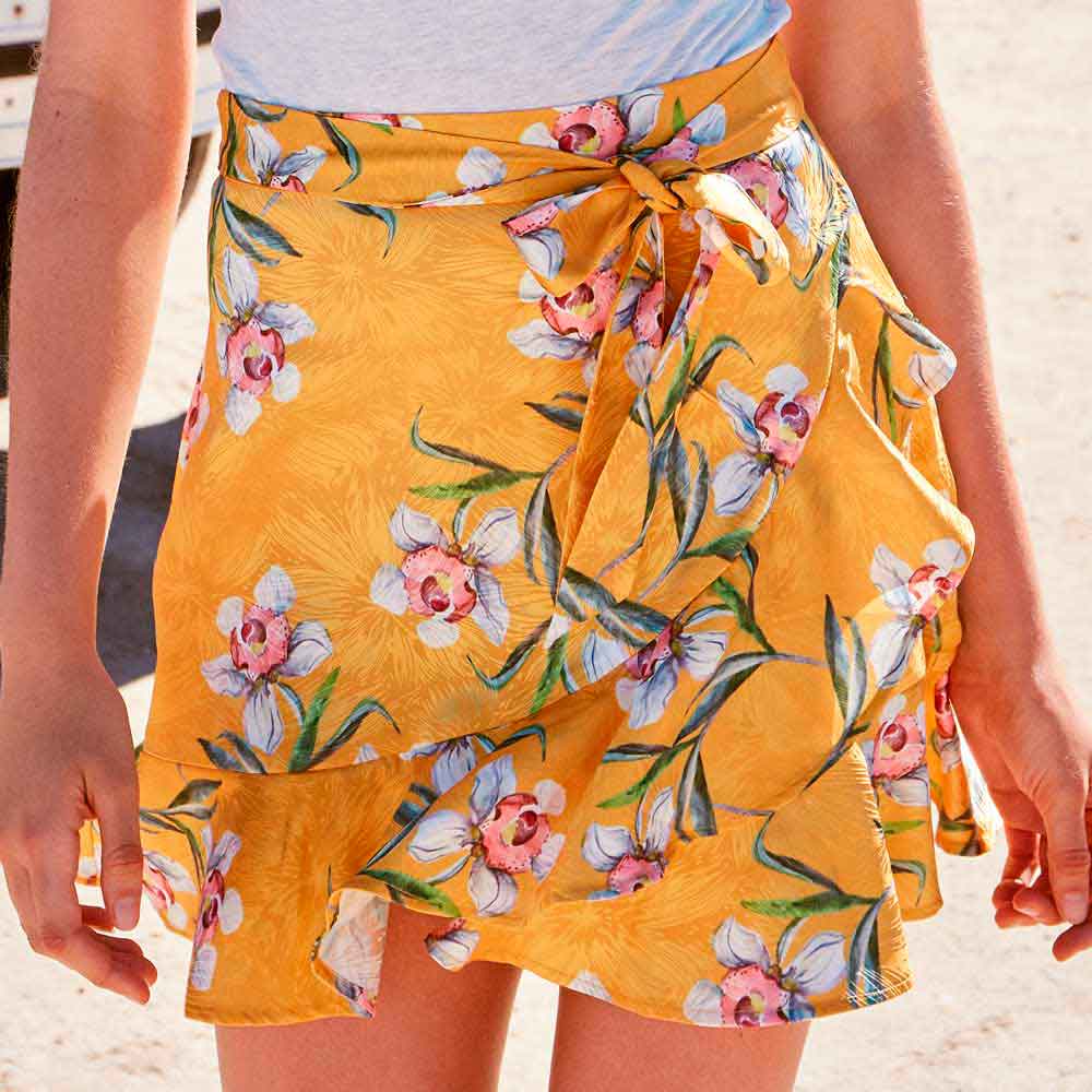 Holly Land LS01 Women Yellow skirt