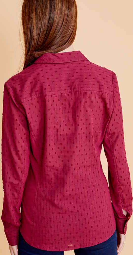 Holly Land RV15 Women Wine Blouse