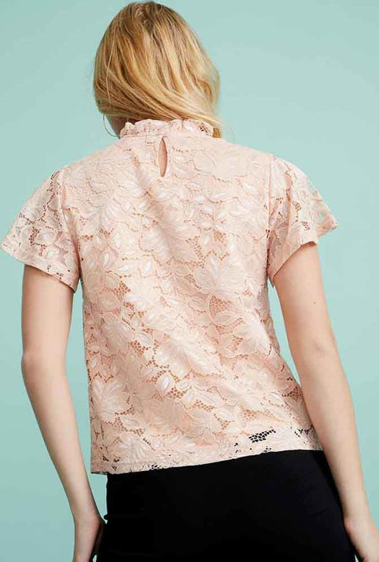 Holly Land KY27 Women Coral Blouse