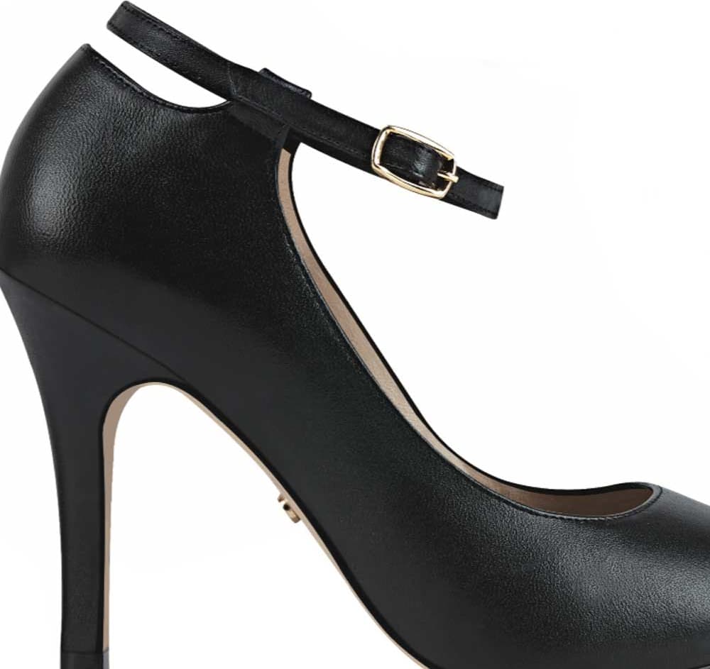 Schatz 672 Women Black Heels Leather