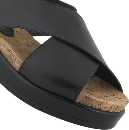 Seducta 0004 Women Black Sandals Leather - Beef Leather