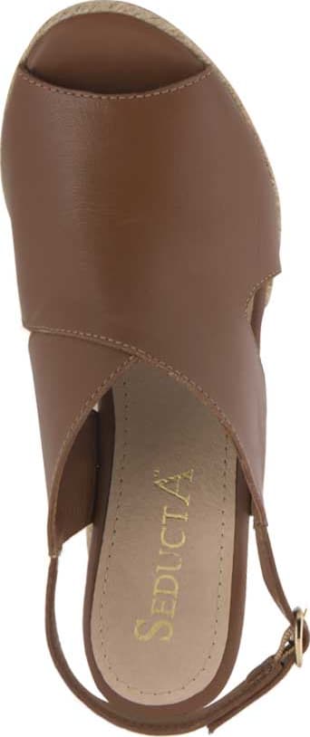 Seducta 7007 Women Cognac Sandals Leather - Beef Leather