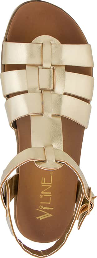 Vi Line Fashion 4350 Women Gold Yellow Sandals