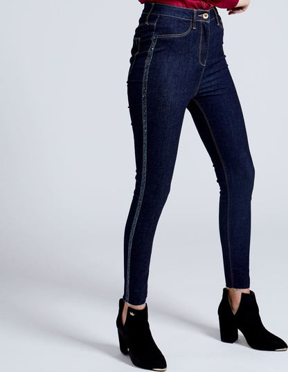 Atmosphere Dnm RIBA Women Indigo Blue jeans casual