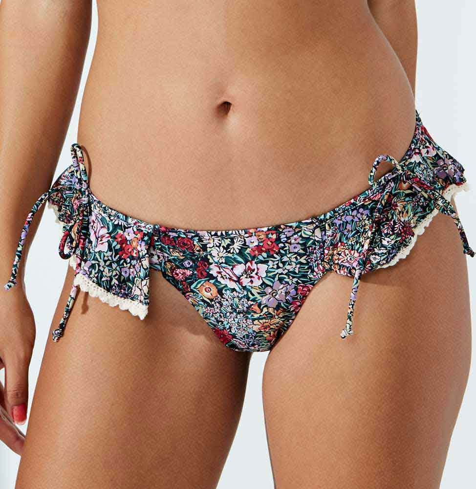 Holly Land 116P Women Flowered pantaleta/boxer/bikini ROPA DE PLAYA