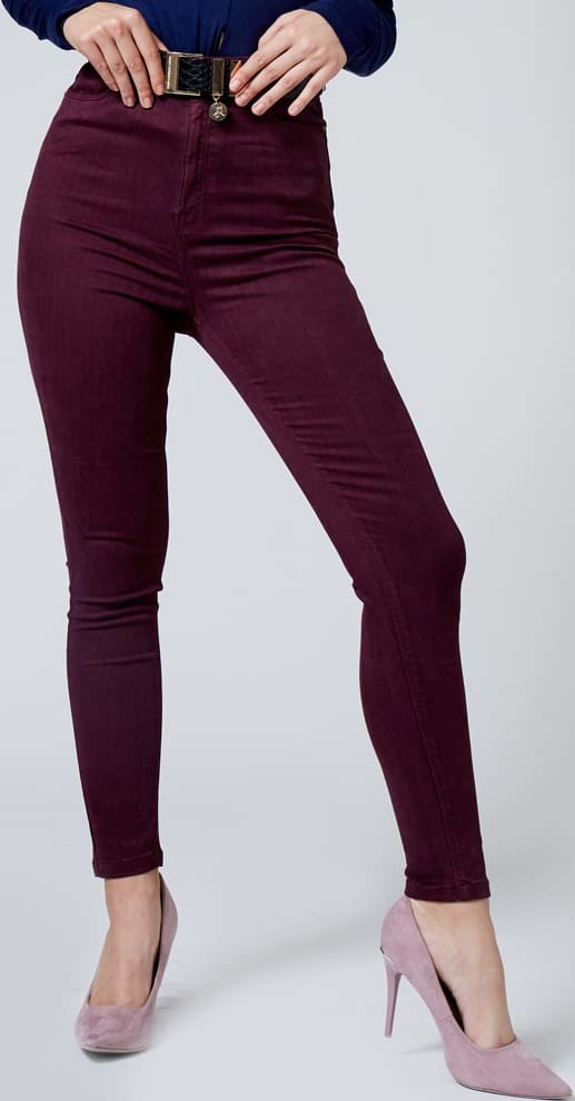 Atmosphere Dnm 062A Women Wine jeans casual