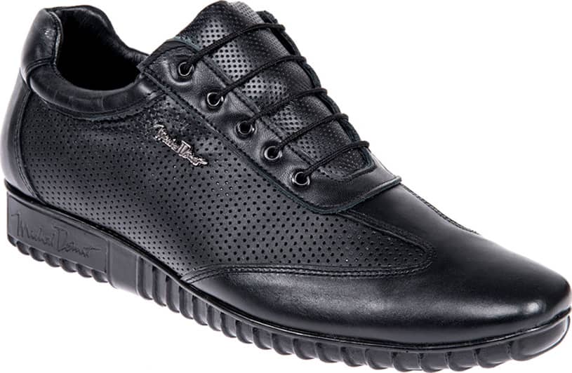 Michel Domit 9101 Men Black Shoes Leather