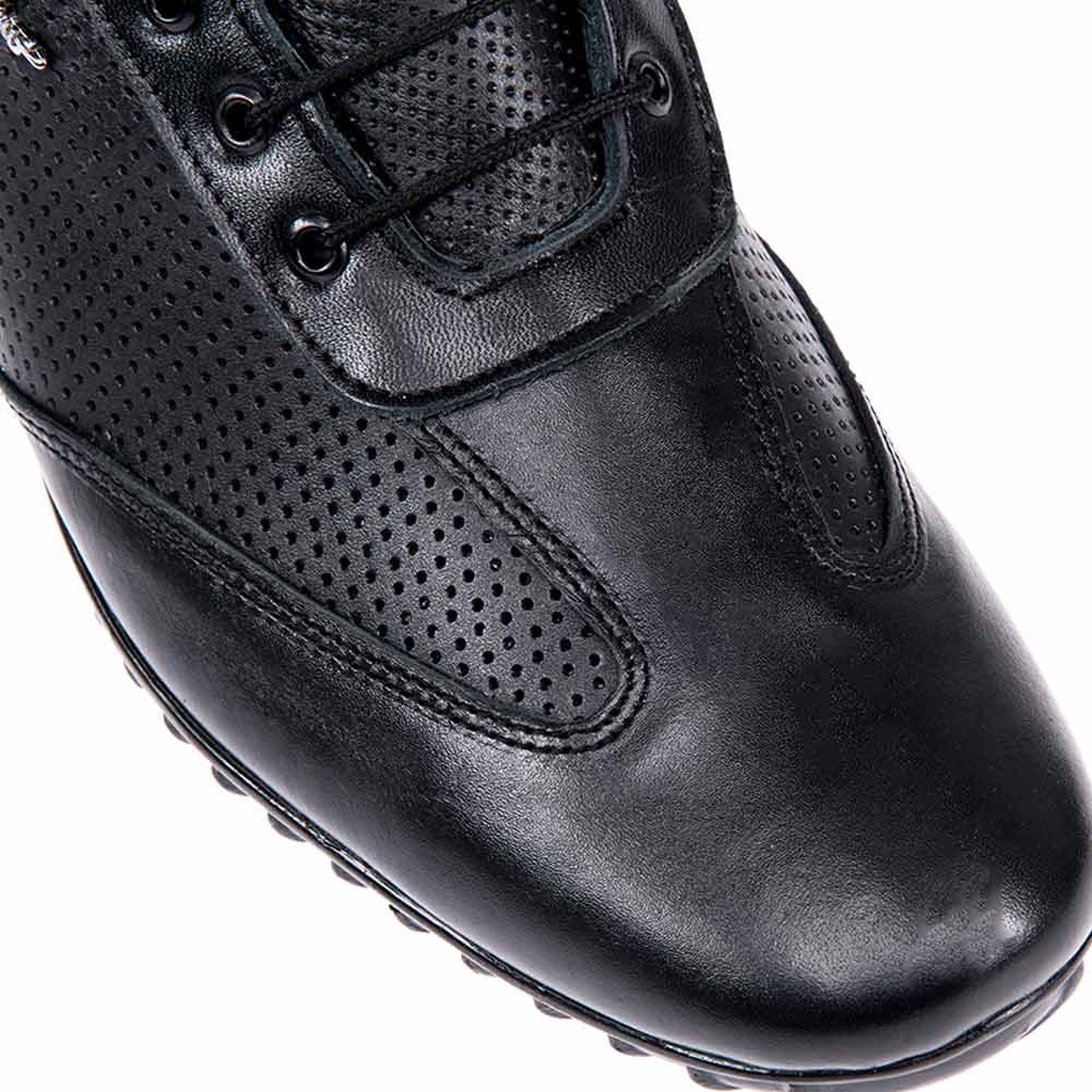 Michel Domit 9101 Men Black Shoes Leather