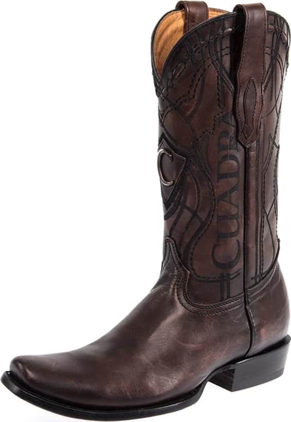 Cuadra 1NRS Men Brown Cowboy knee-high boots Leather