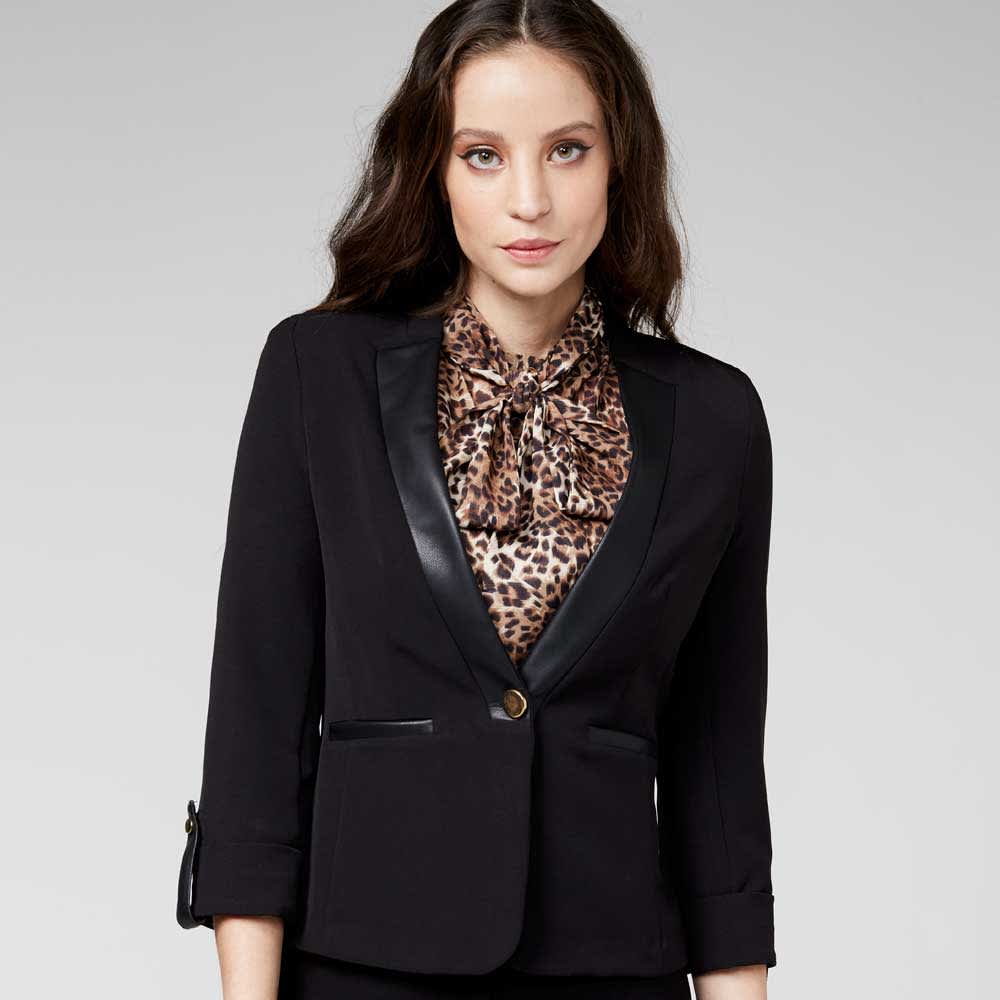 Paris Hilton SLAU Women Black suit jacket
