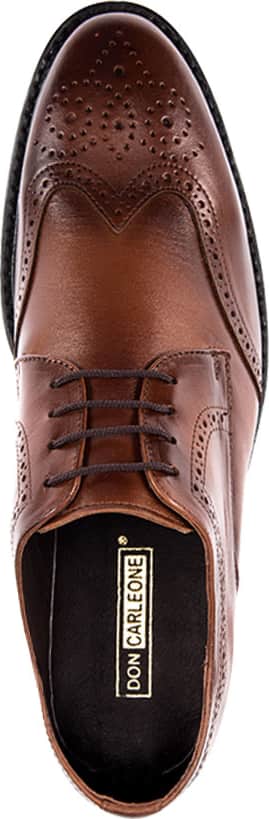 Don Carleone 314 Men Camel Shoes Leather