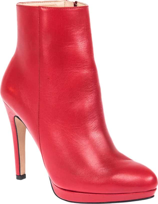 Efe 3914 Women Red Boots Leather - Beef Leather