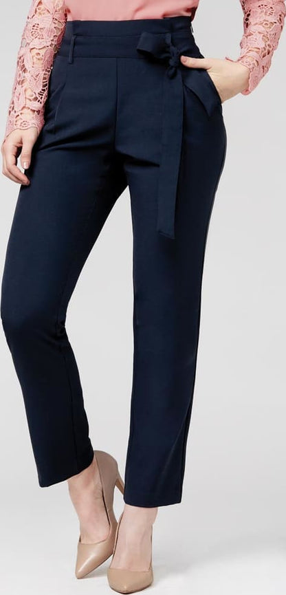 Yaeli Fashion 2041 Women Navy Blue slacks dress pants