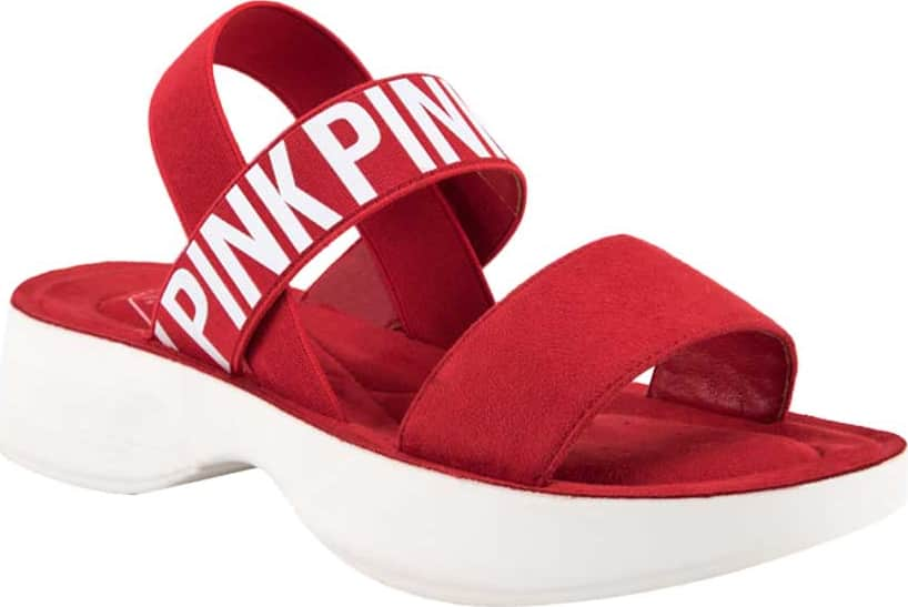 Pink By Price Shoes 732B Women Red Sandals