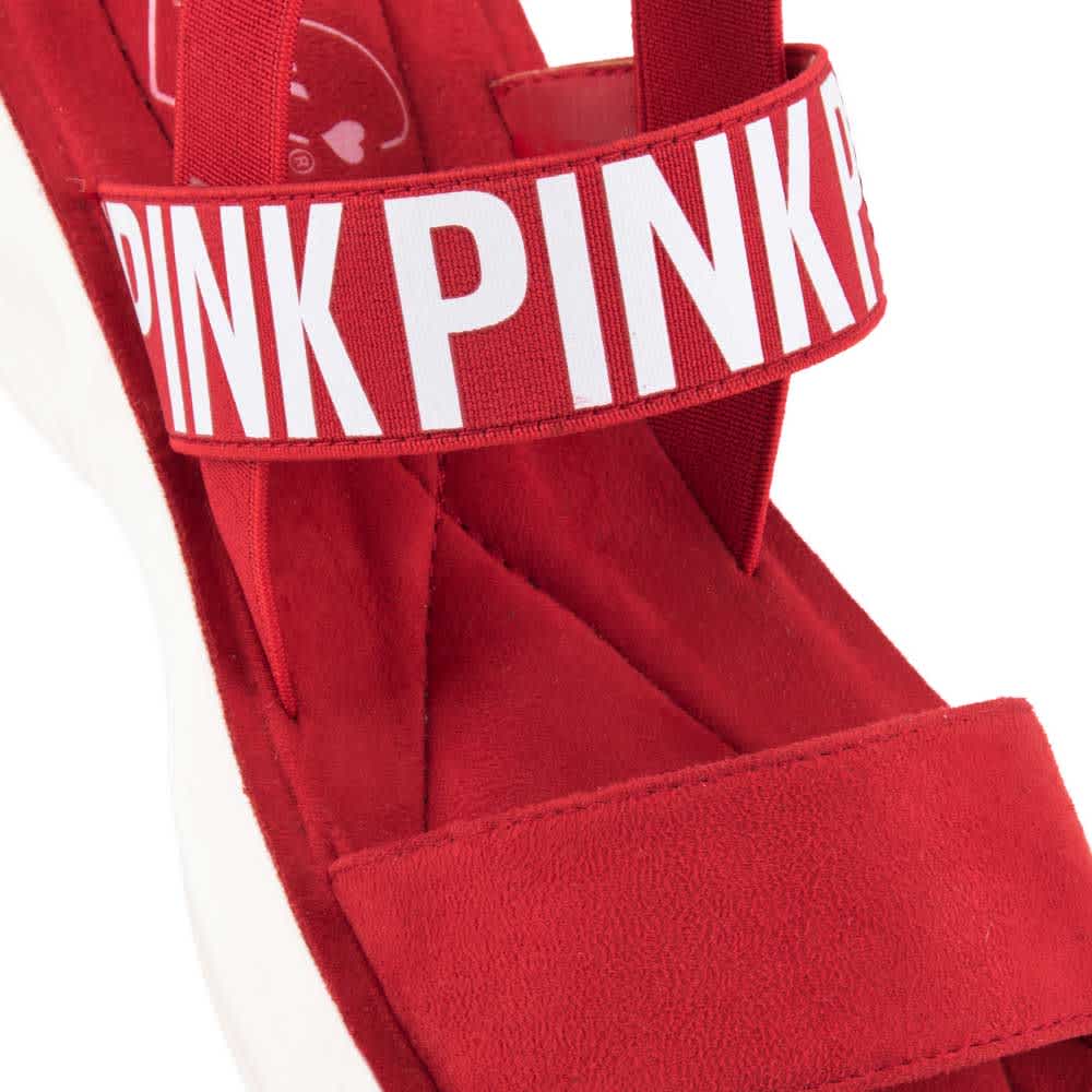 Pink By Price Shoes 732B Women Red Sandals