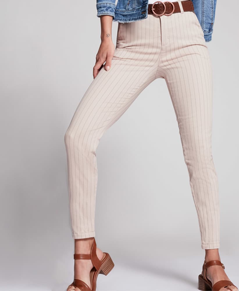 Holly Land 3931 Women Beige slacks dress pants