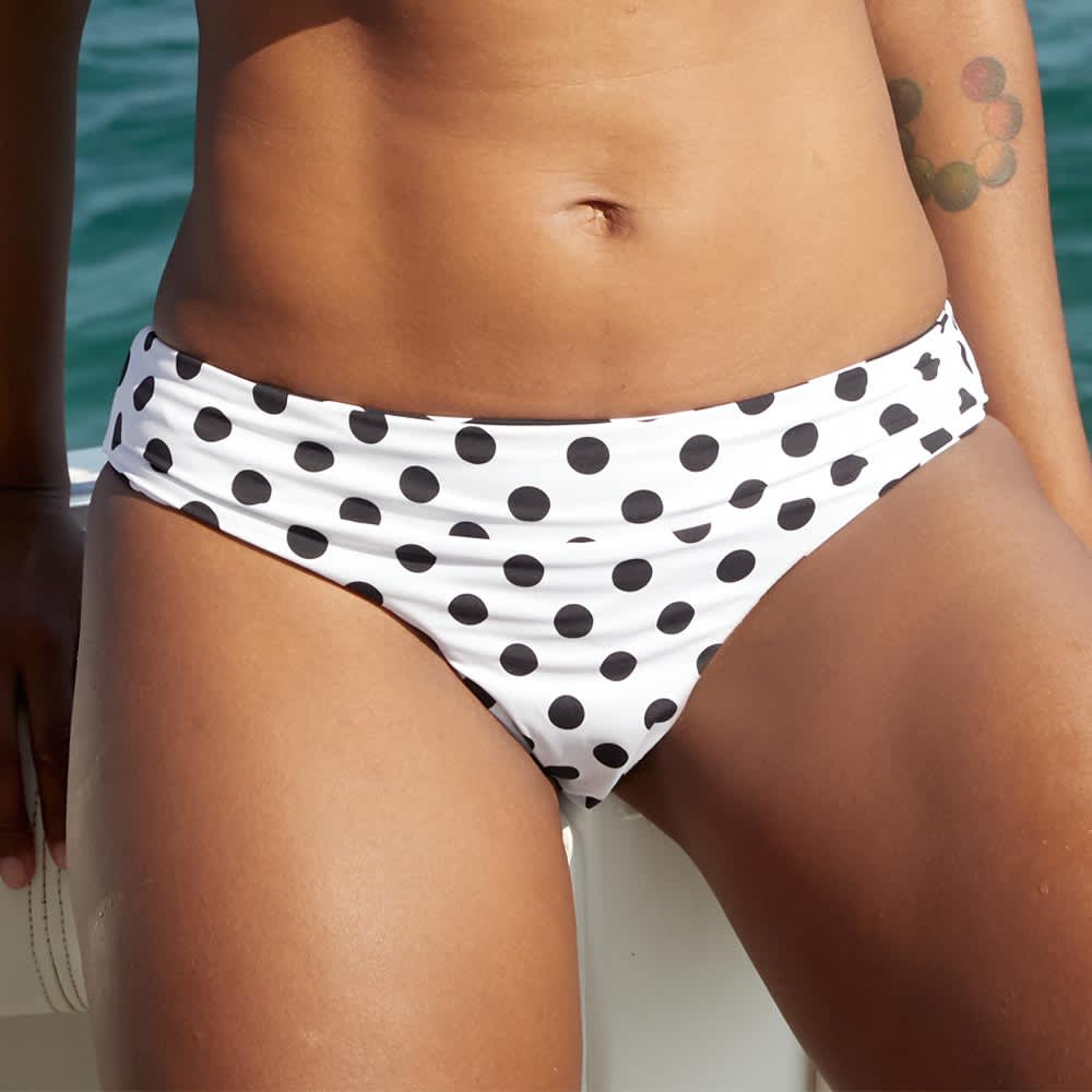 Holly Land 201P Women White/black pantaleta/boxer/bikini ROPA DE PLAYA