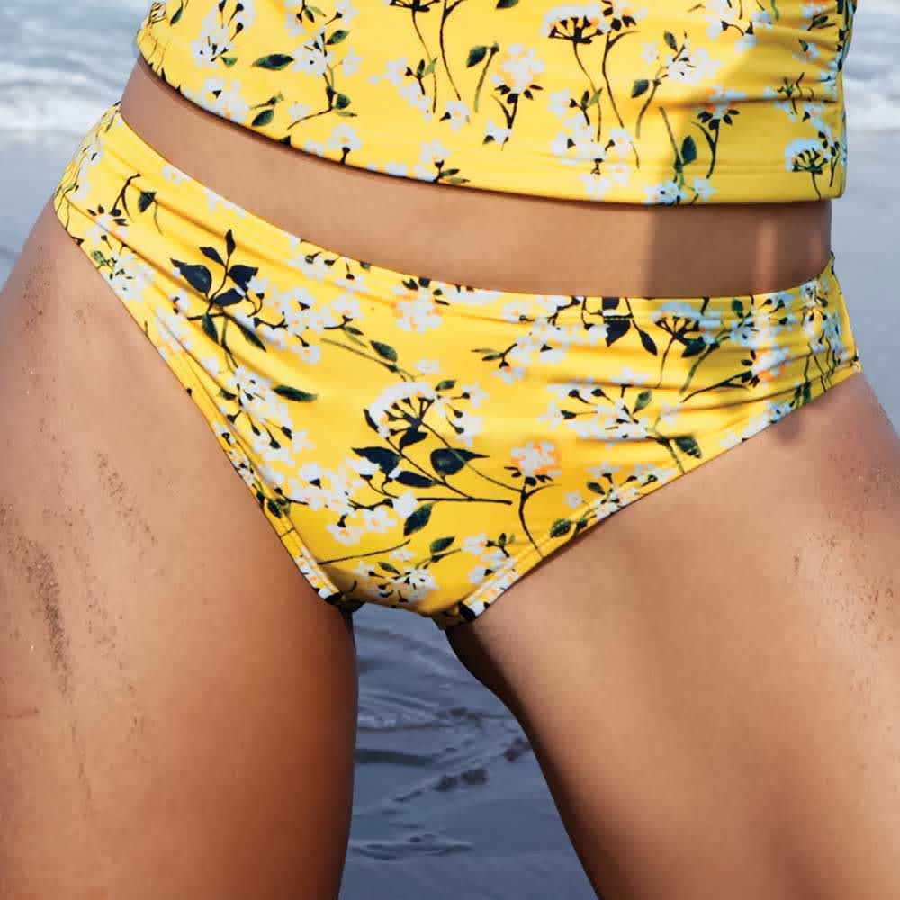 Holly Land R49P Women Yellow pantaleta/boxer/bikini ROPA DE PLAYA