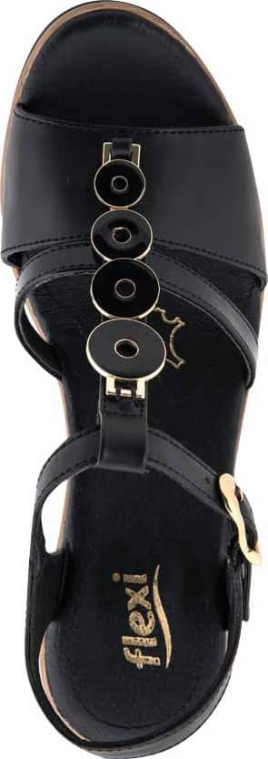 Flexi 0706 Women Black Sandals