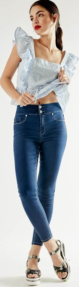 Atmosphere Dnm 1173 Women Navy Blue jeans casual