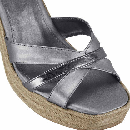 Sao Paulo 1907 Women Pewter Sandals