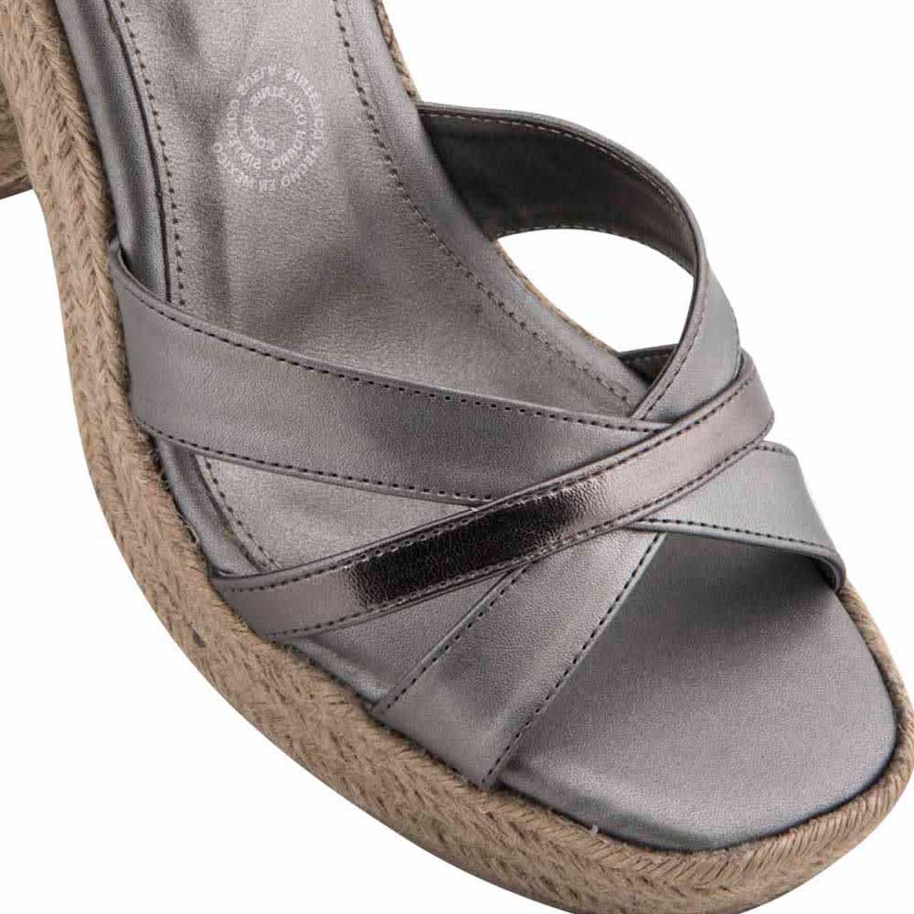 Sao Paulo 1907 Women Pewter Sandals