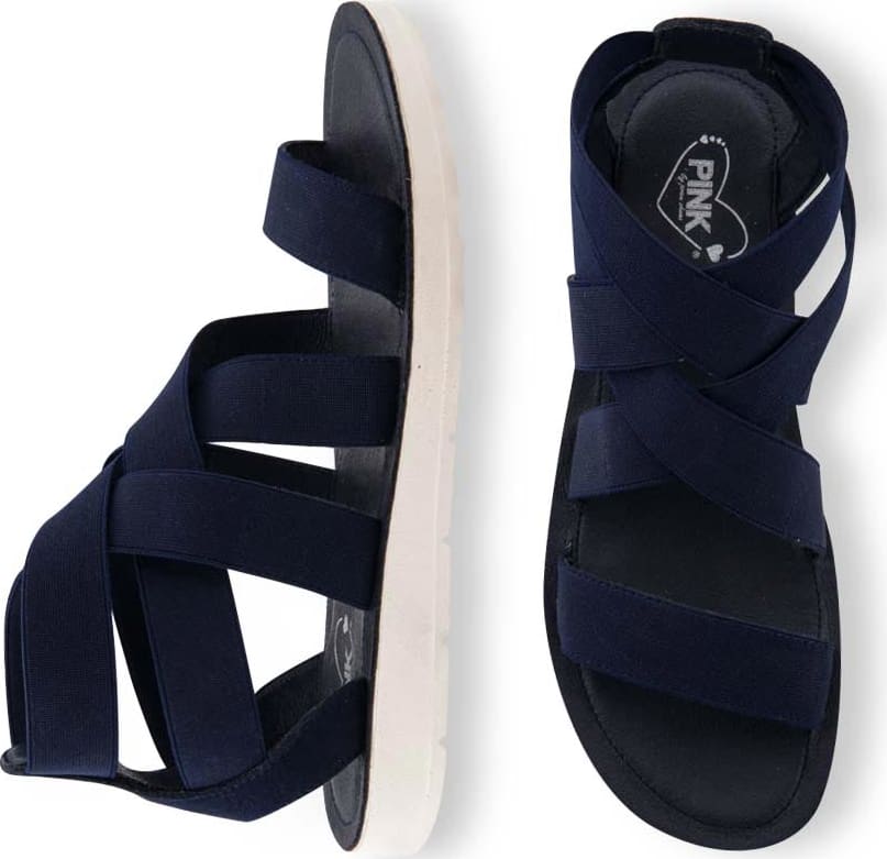 Pink By Price Shoes 4801 Women Navy Blue Sandals