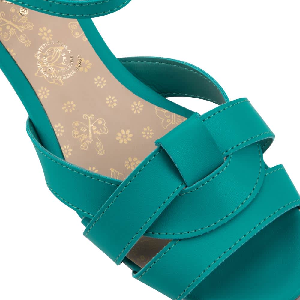 Pink By Price Shoes 2914 Women Jade Green Sandals