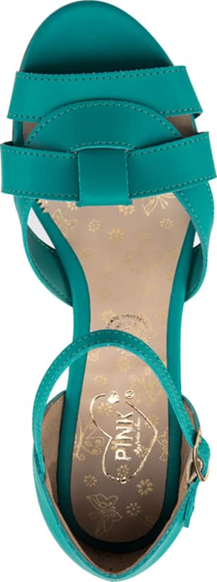 Pink By Price Shoes 2914 Women Jade Green Sandals