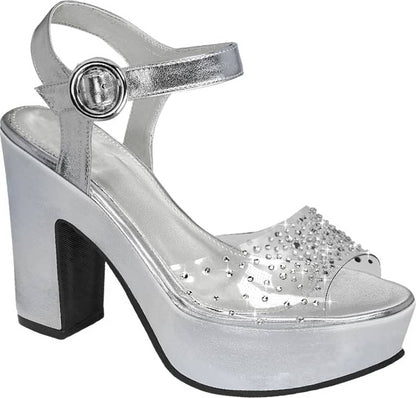 Molto Bello 1157 Women Silver Sandals