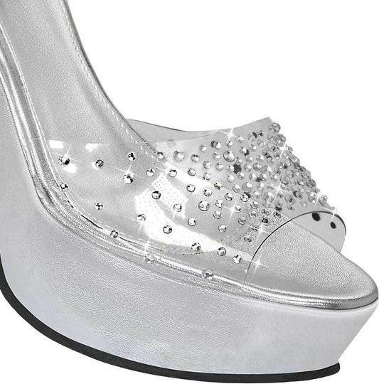 Molto Bello 1157 Women Silver Sandals