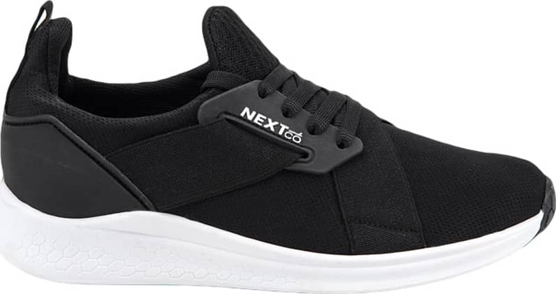 Next & Co 874 Women Black Walking Sneakers