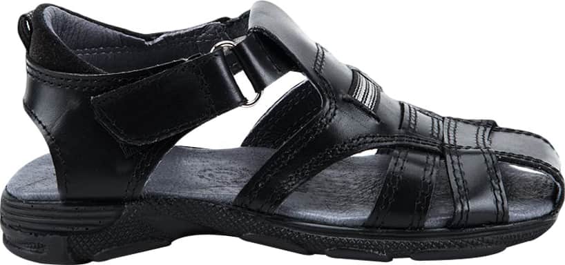 Schatz Kids 2471 Boys' Black Sandals Leather - Coagulated (plastic)