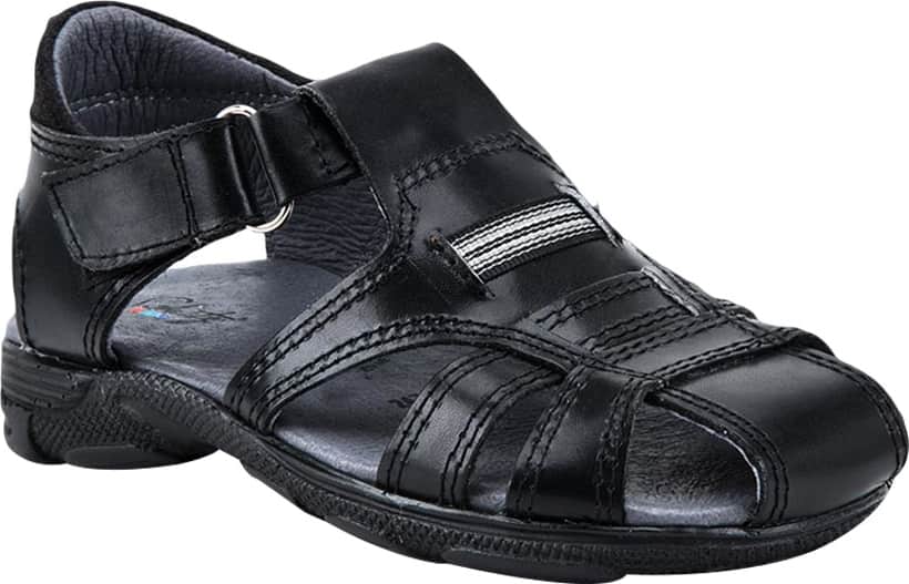 Schatz Kids 2471 Boys' Black Sandals Leather - Coagulated (plastic)