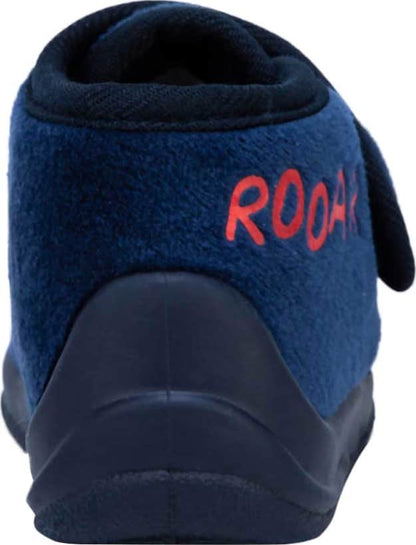 Schatz Kids 0035 Boys' Navy Blue Slippers