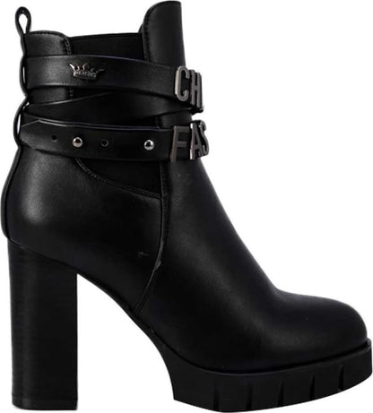 Paris Hilton A38B Women Black Boots