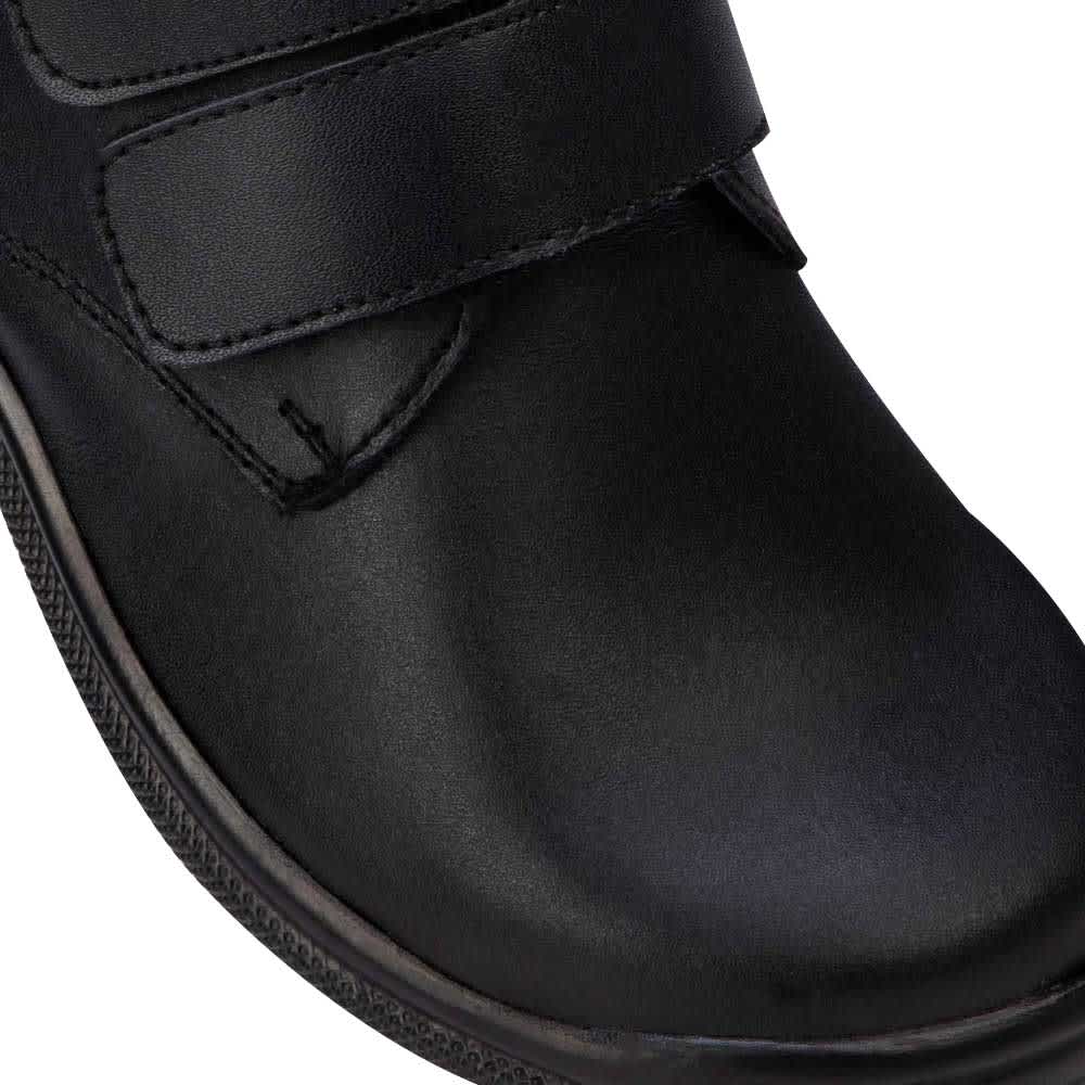 Hush Puppies1 0115 Boys' Black Boots Leather - Beef Leather