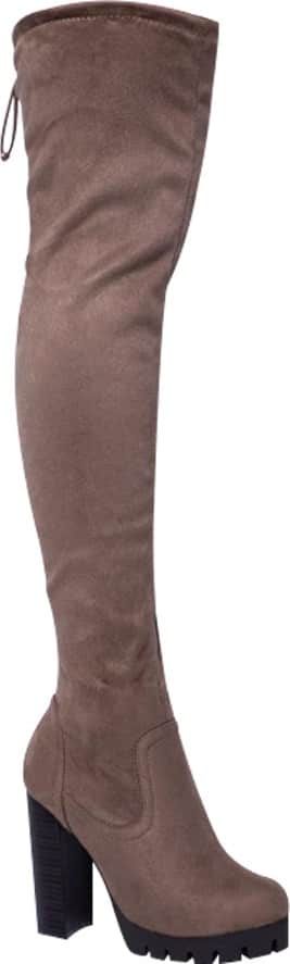 Sao Paulo CA10 Women Taupe Over the knee boots